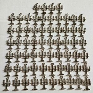 Silver Tone Candelabra Charms Lot
